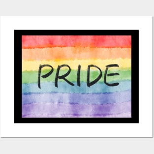 Rainbow pride flag colors Posters and Art